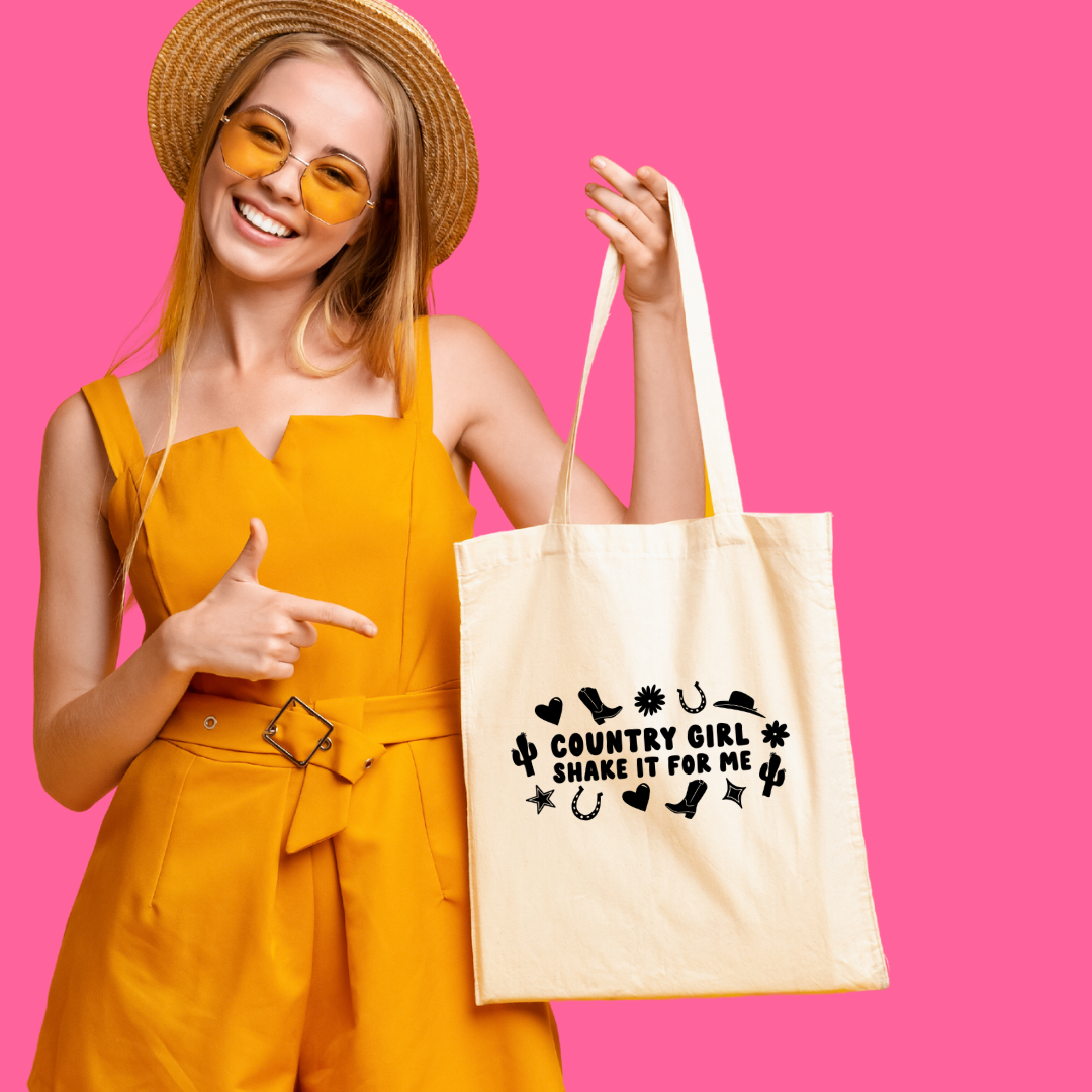 Shake It For Me | Country Cowgirl Tote Bag