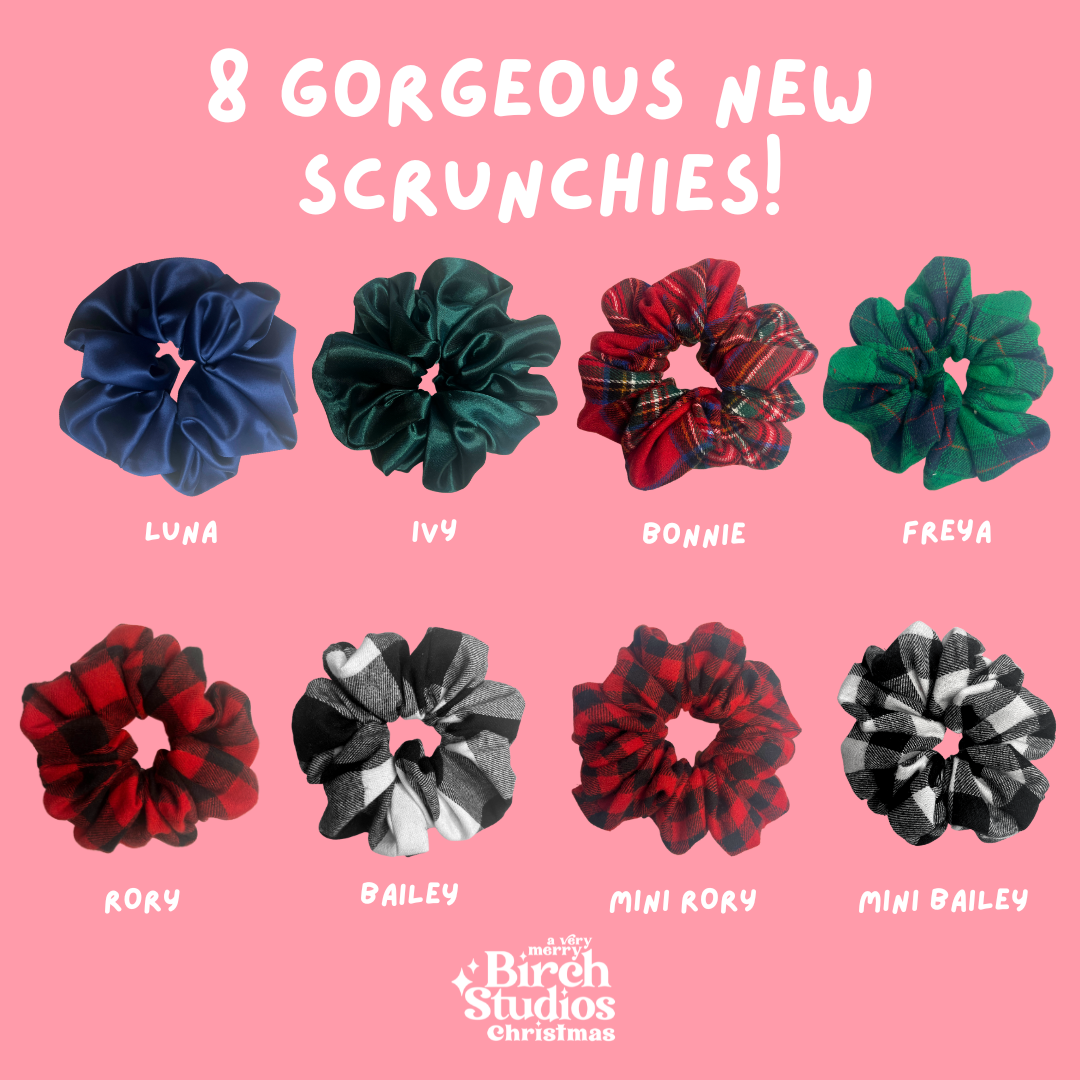 The Mini Bailey Scrunchie | A Very Merry Birch Studios Christmas