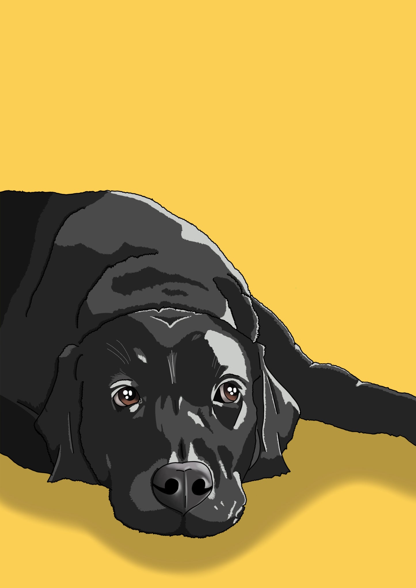 Custom Illustrated Dog Portrait | Birch Studios