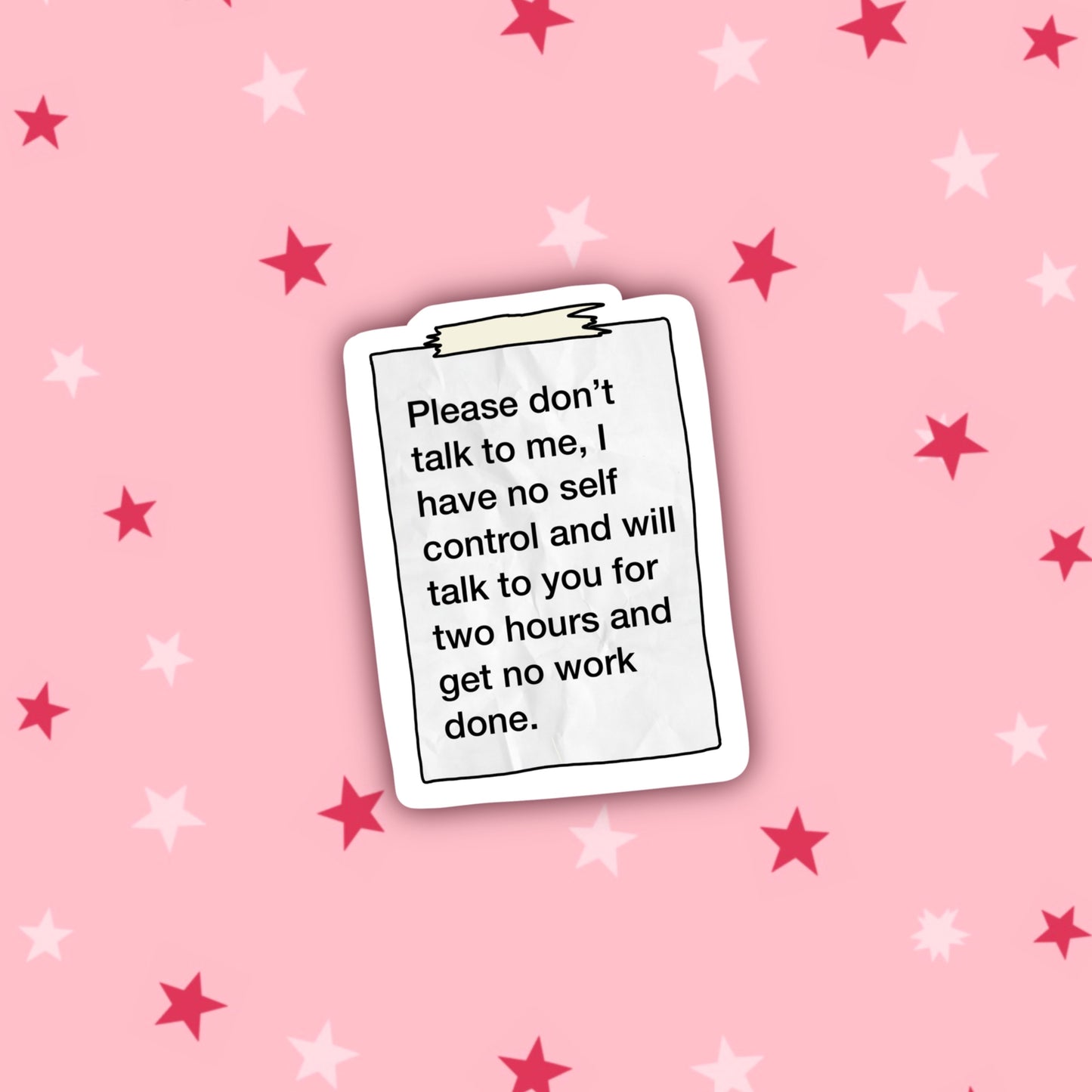 Please Don't Talk To Me Note | Student Life