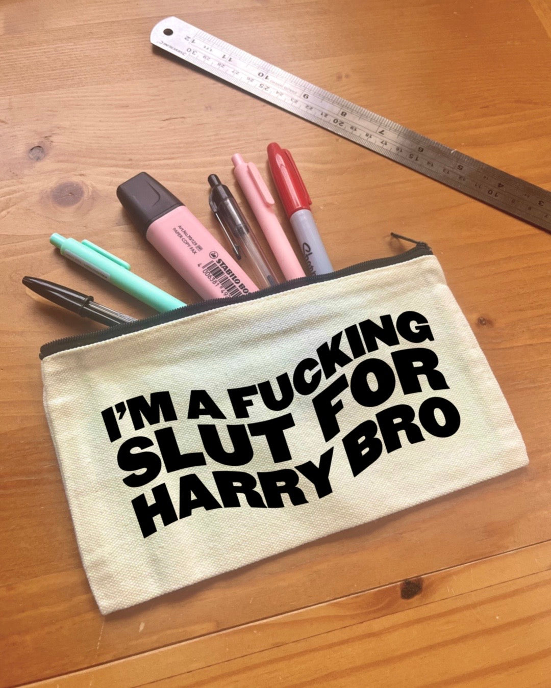 Slut for Harry | Harry Styles | Pencil Case | Makeup Bag | Small Zipped Pouch