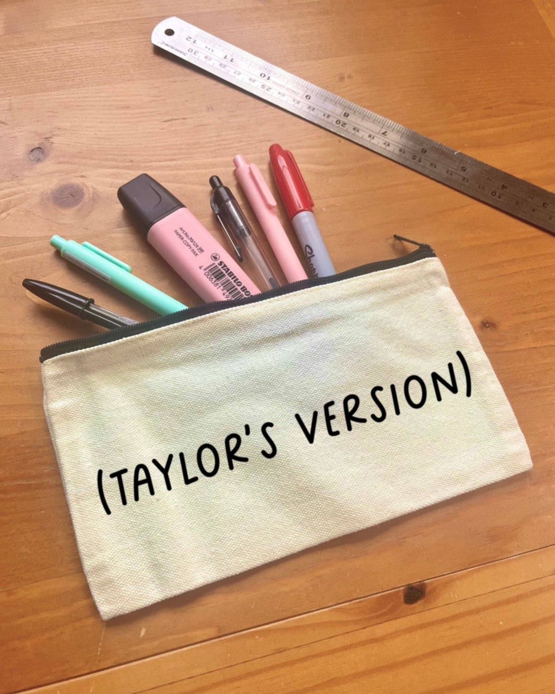 Taylor's Version | Taylor Swift | Pencil Case | Makeup Bag | Small Zipped Pouch