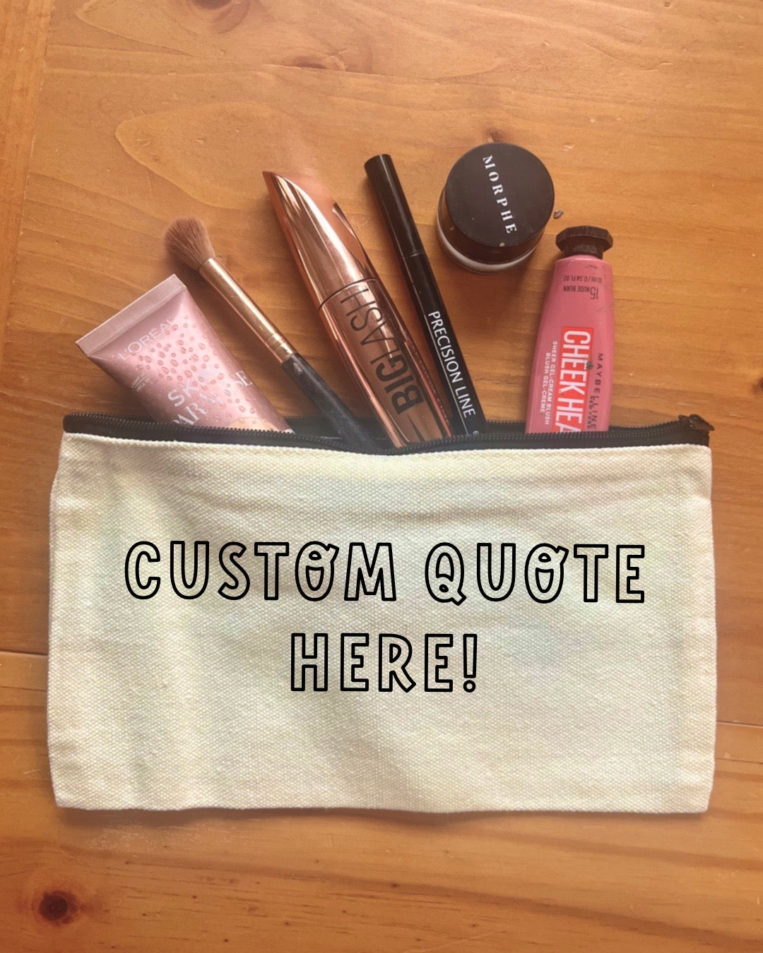 Custom Pouch | Pencil Case | Makeup Bag | Small Zipped Pouch
