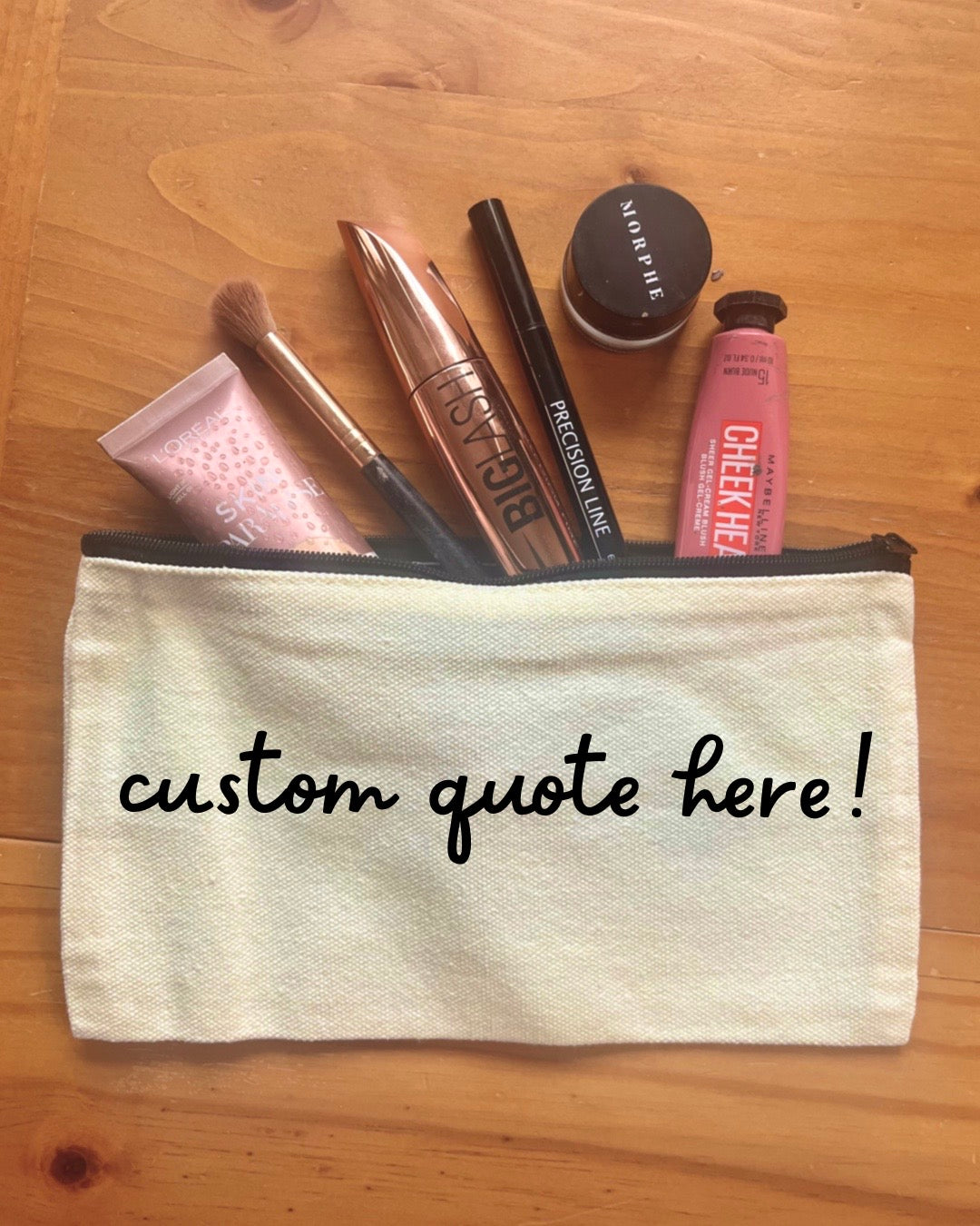Custom Pouch | Pencil Case | Makeup Bag | Small Zipped Pouch