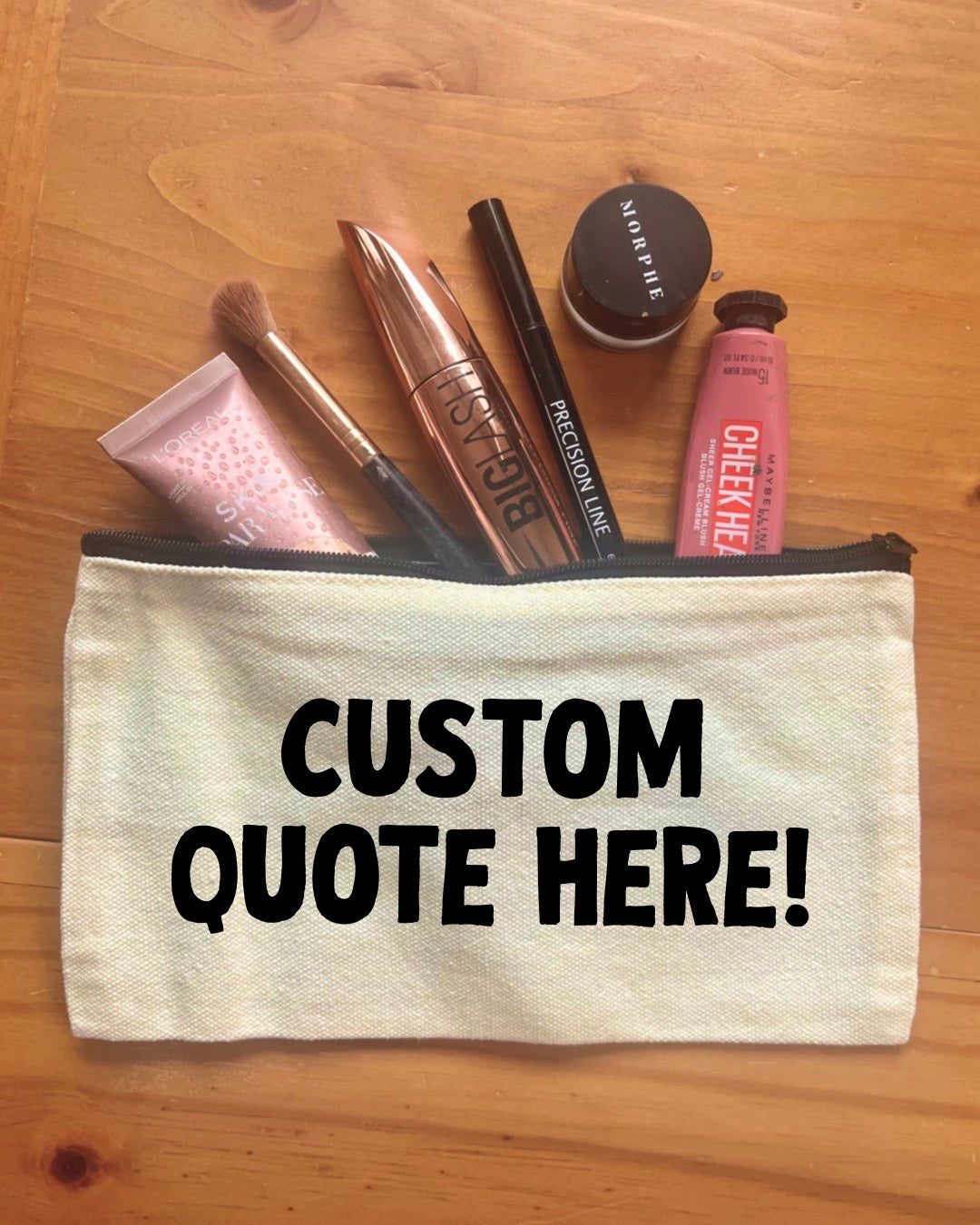 Custom Pouch | Pencil Case | Makeup Bag | Small Zipped Pouch