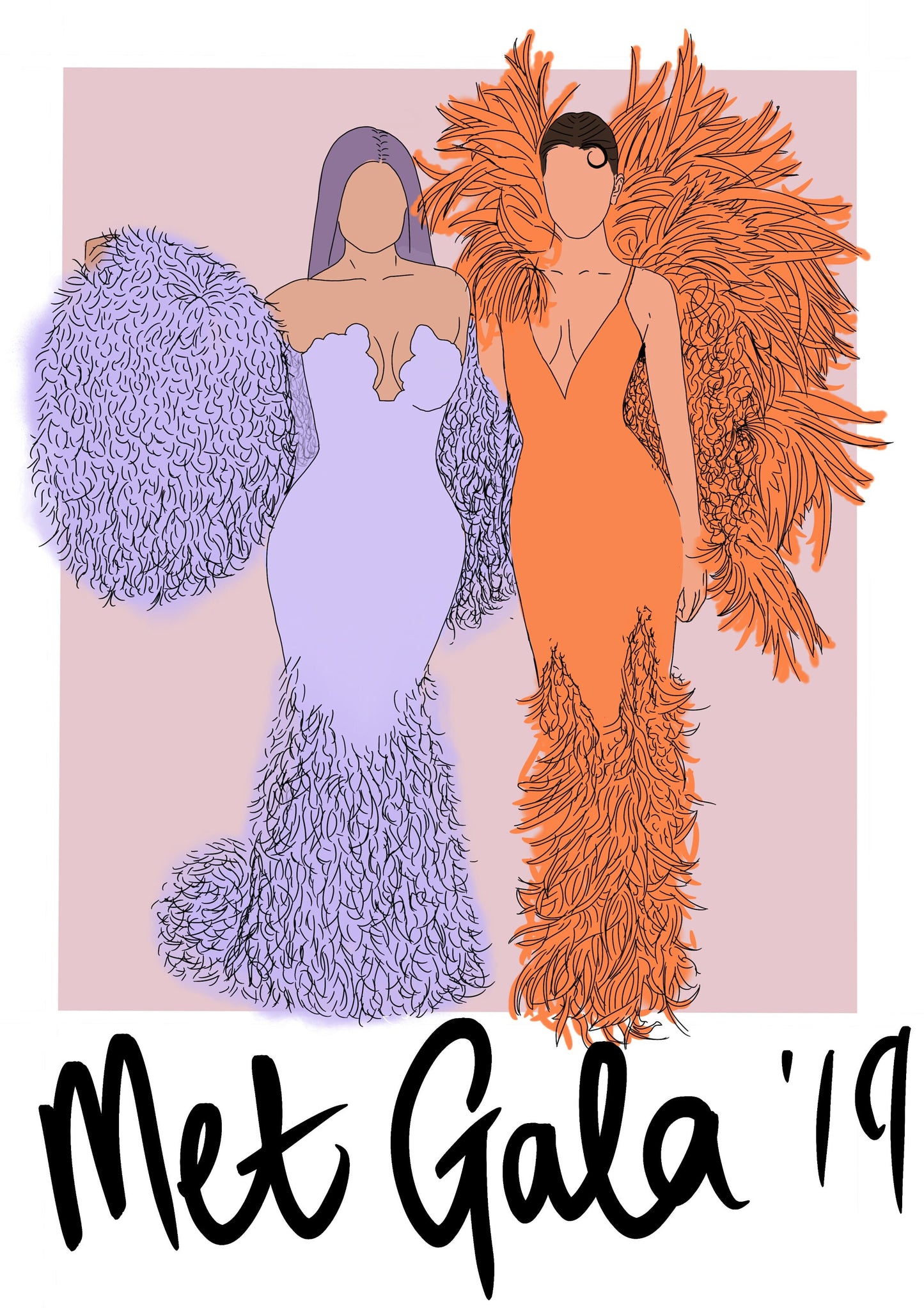 Kendall & Kylie @ Met Gala | Kardashian Print