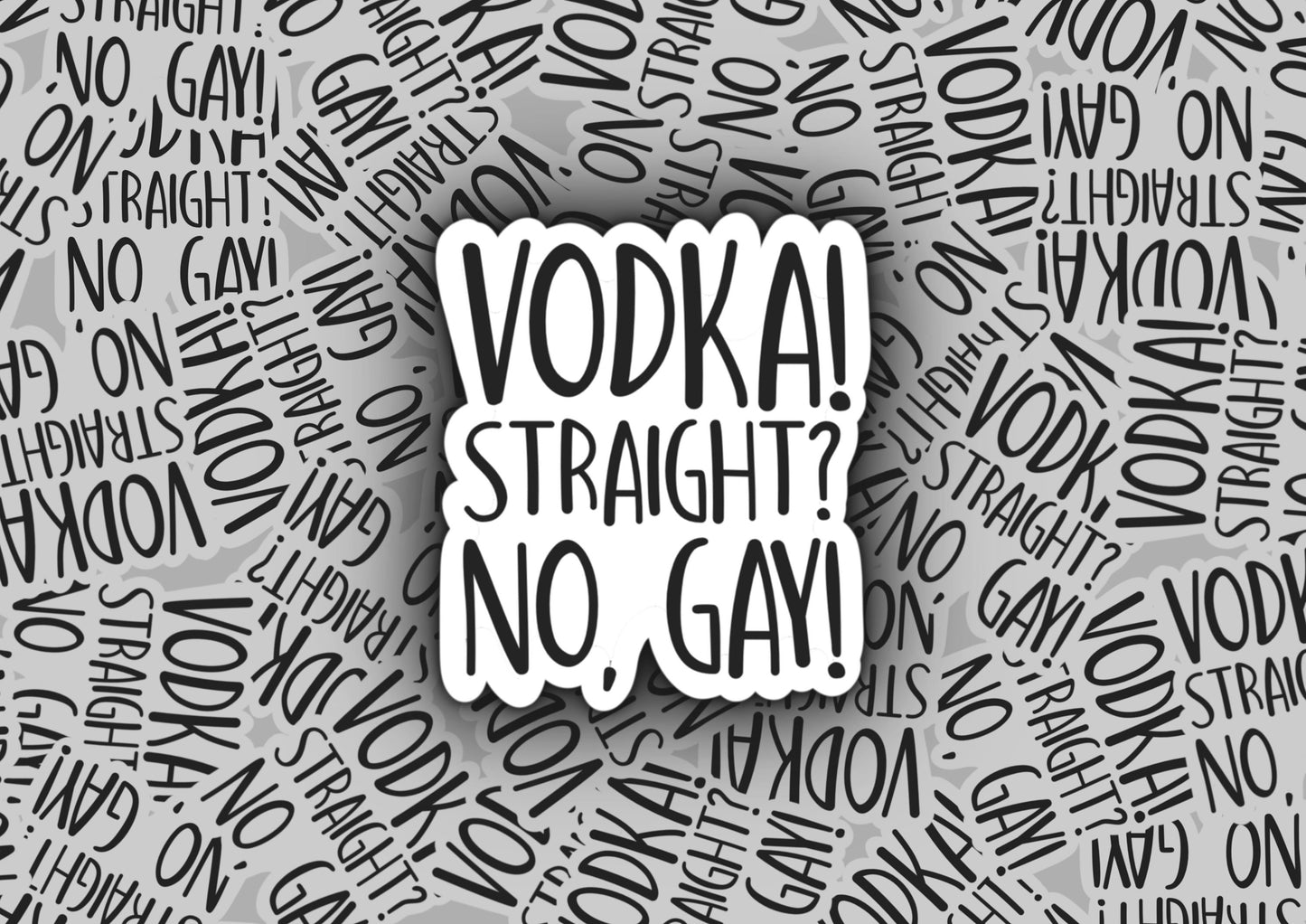 Vodka! Straight? No, Gay! Sticker | Harry Styles Sticker
