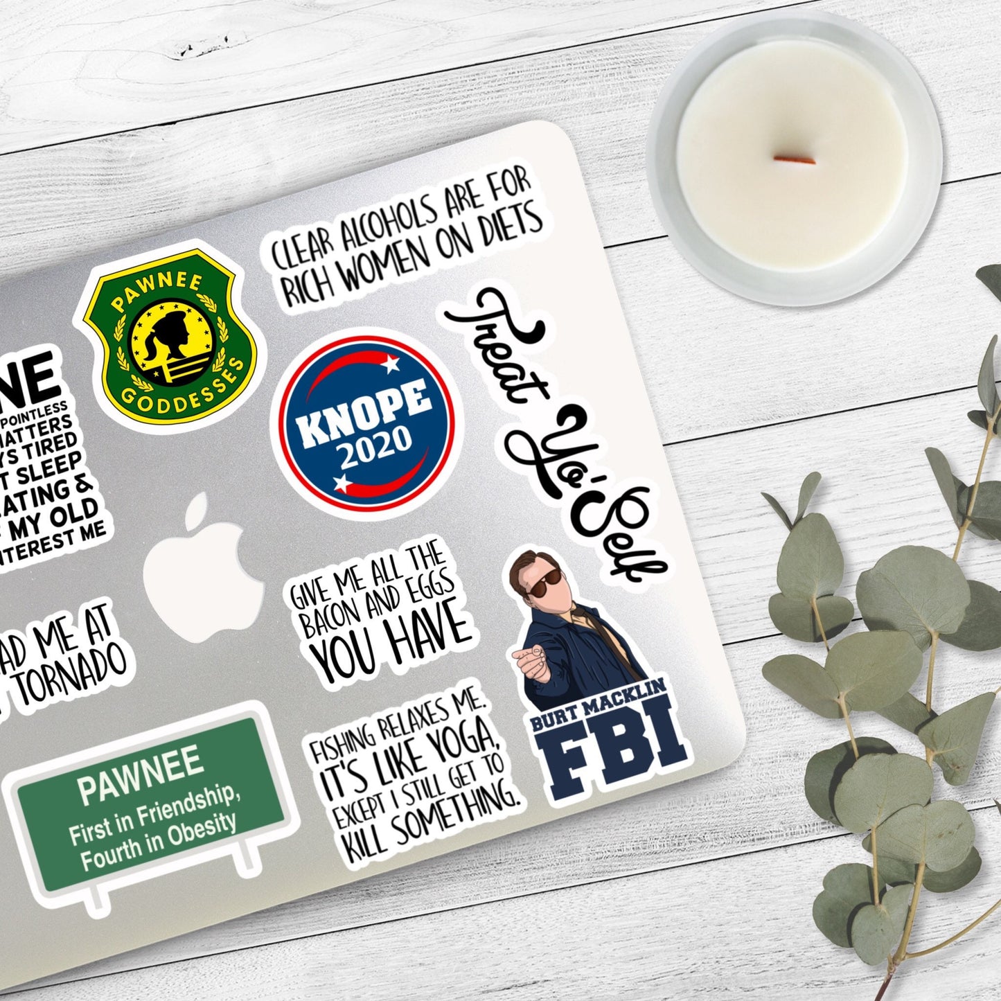 Parks & Recreation Sticker Bundle | 10 Stickers | Parks and Rec
