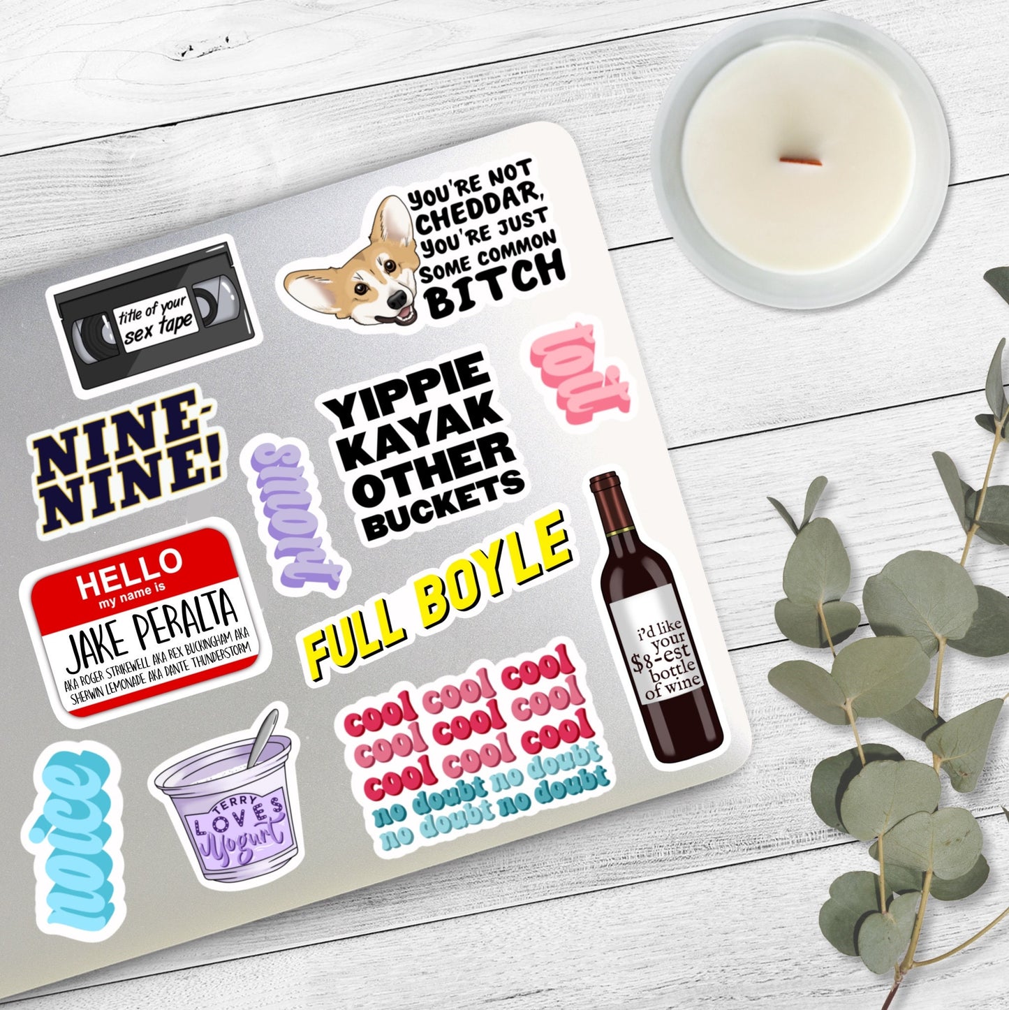 Toit | Jake Peralta | Brooklyn 99 Stickers