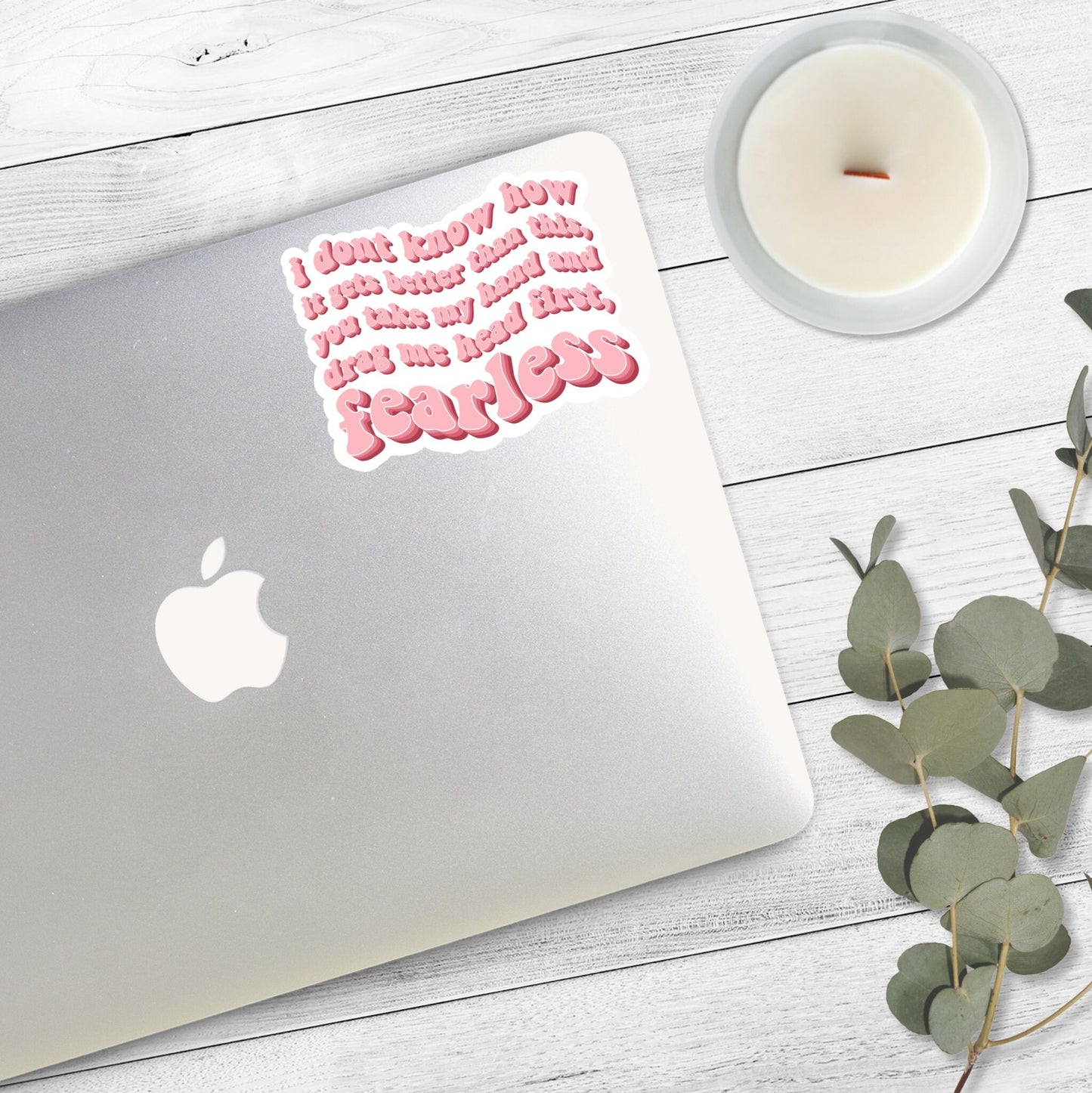 Fearless Lyrics Sticker | Head First, Fearless |Taylor Swift Sticker