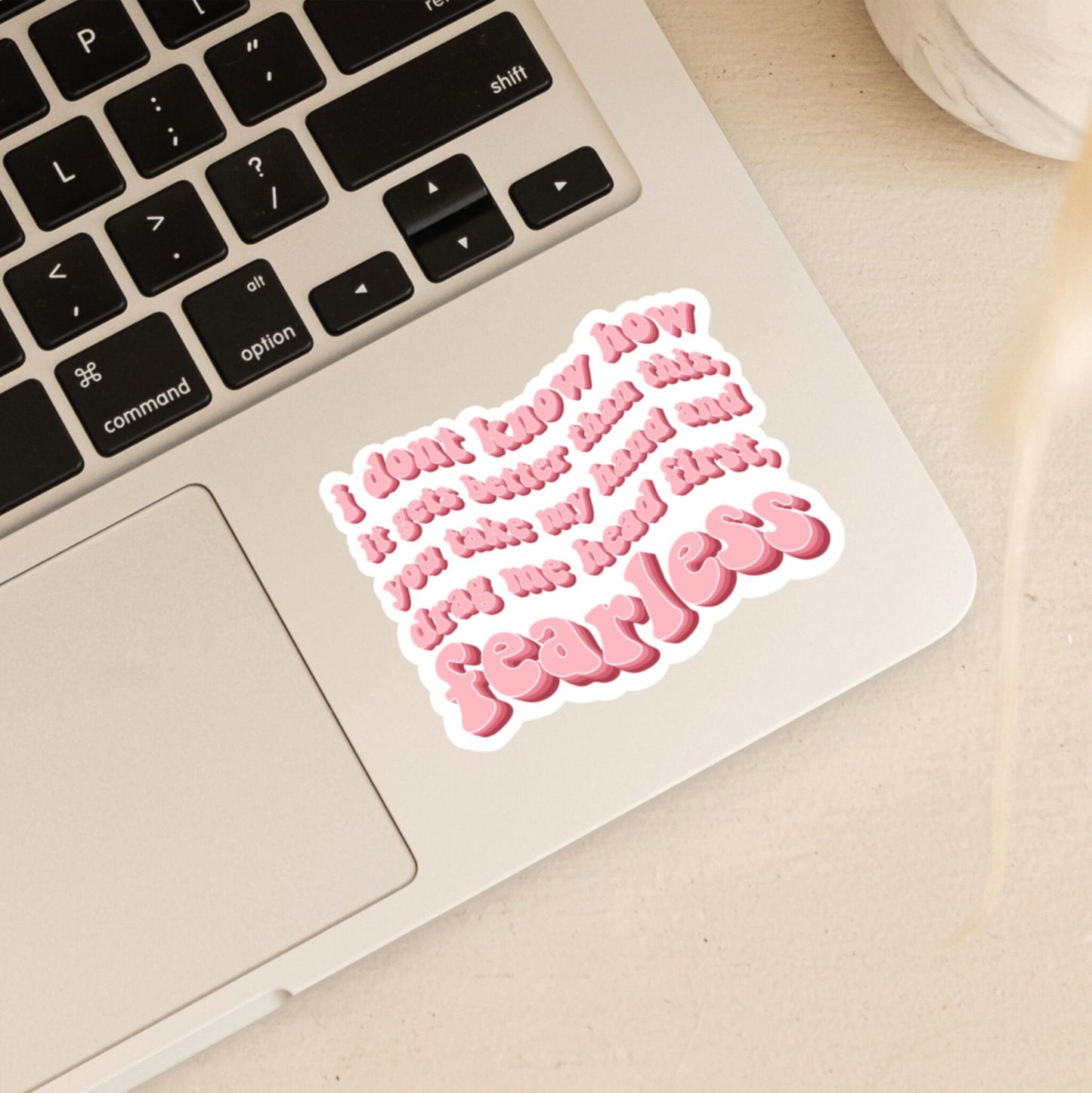 Fearless Lyrics Sticker | Head First, Fearless |Taylor Swift Sticker