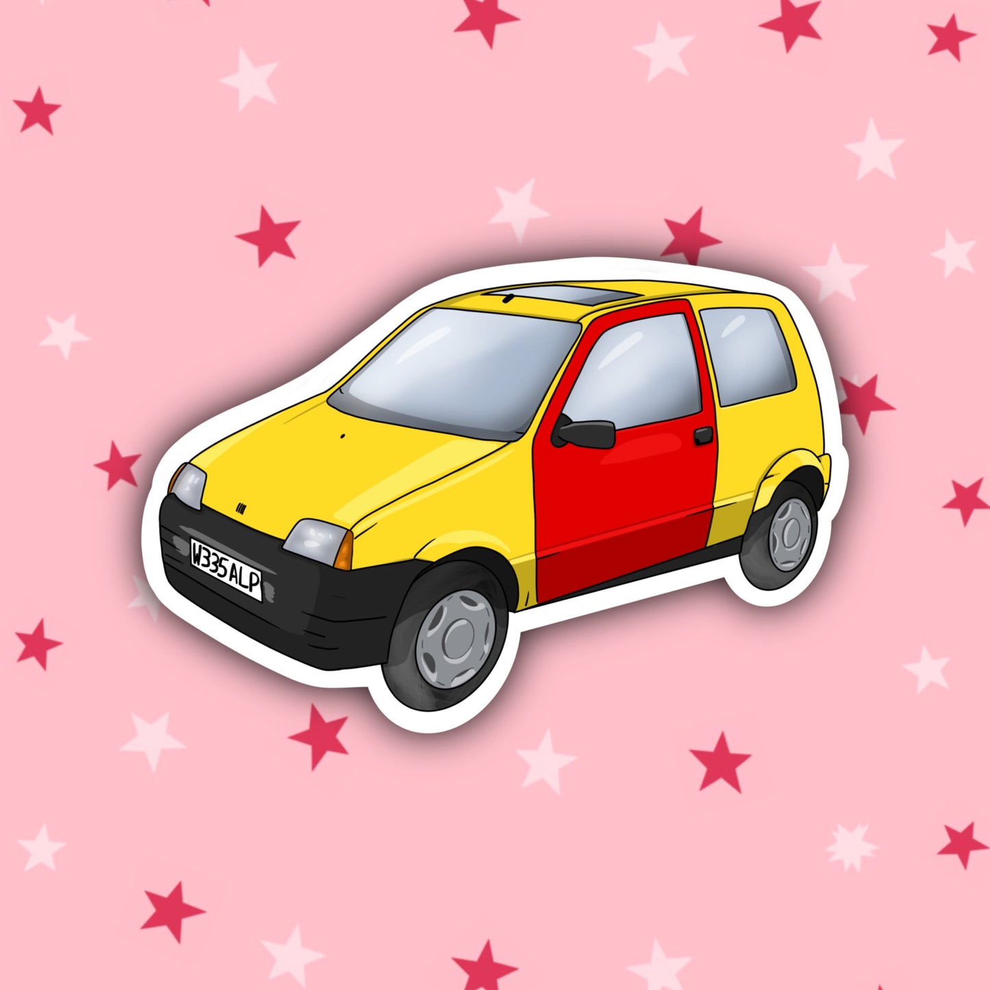 Simon's Car | Simon Inbetweeners | Inbetweeners Stickers | UK Stickers
