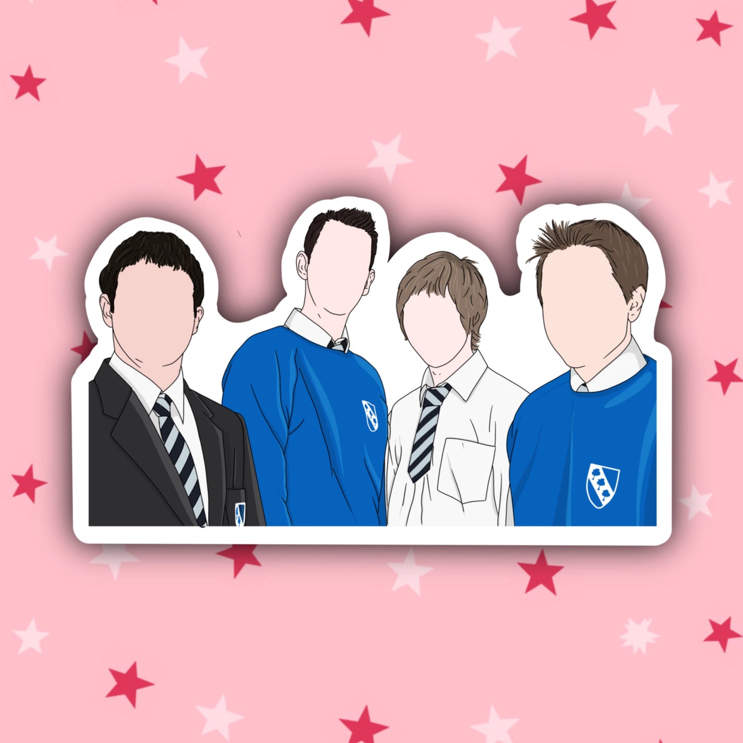 The Inbetweeners | Will, Simon, Neil & Jay | Inbetweeners Stickers | UK Stickers
