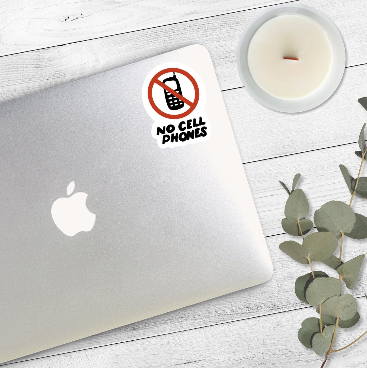 No Cell Phones Sign | Luke's Diner | Gilmore Girls Sticker