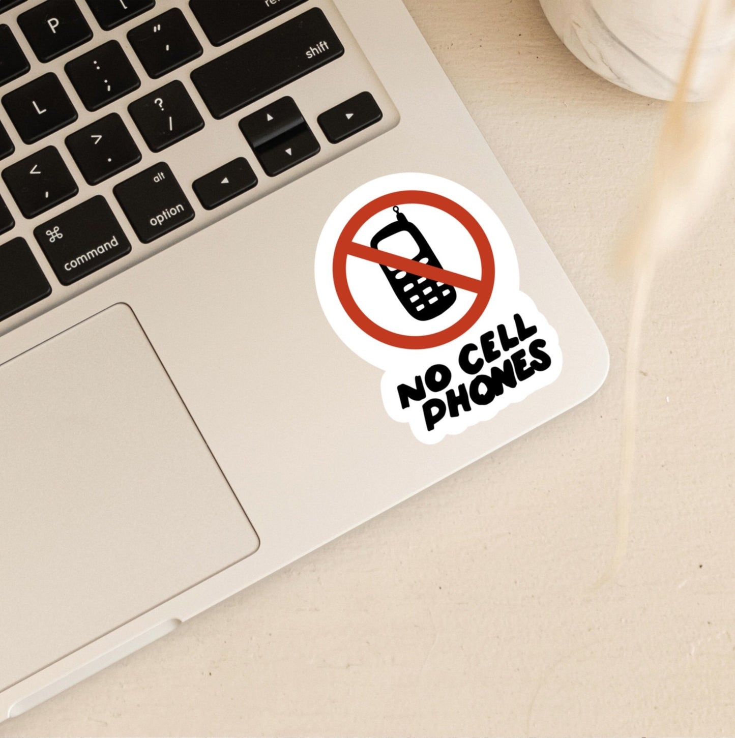 No Cell Phones Sign | Luke's Diner | Gilmore Girls Sticker