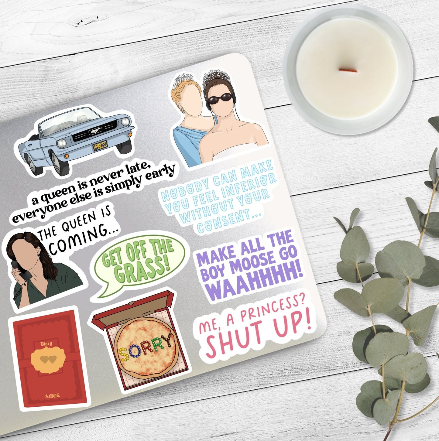 The Queen Is Coming... | Gupta | Sandra Oh | Princess Diaries Stickers