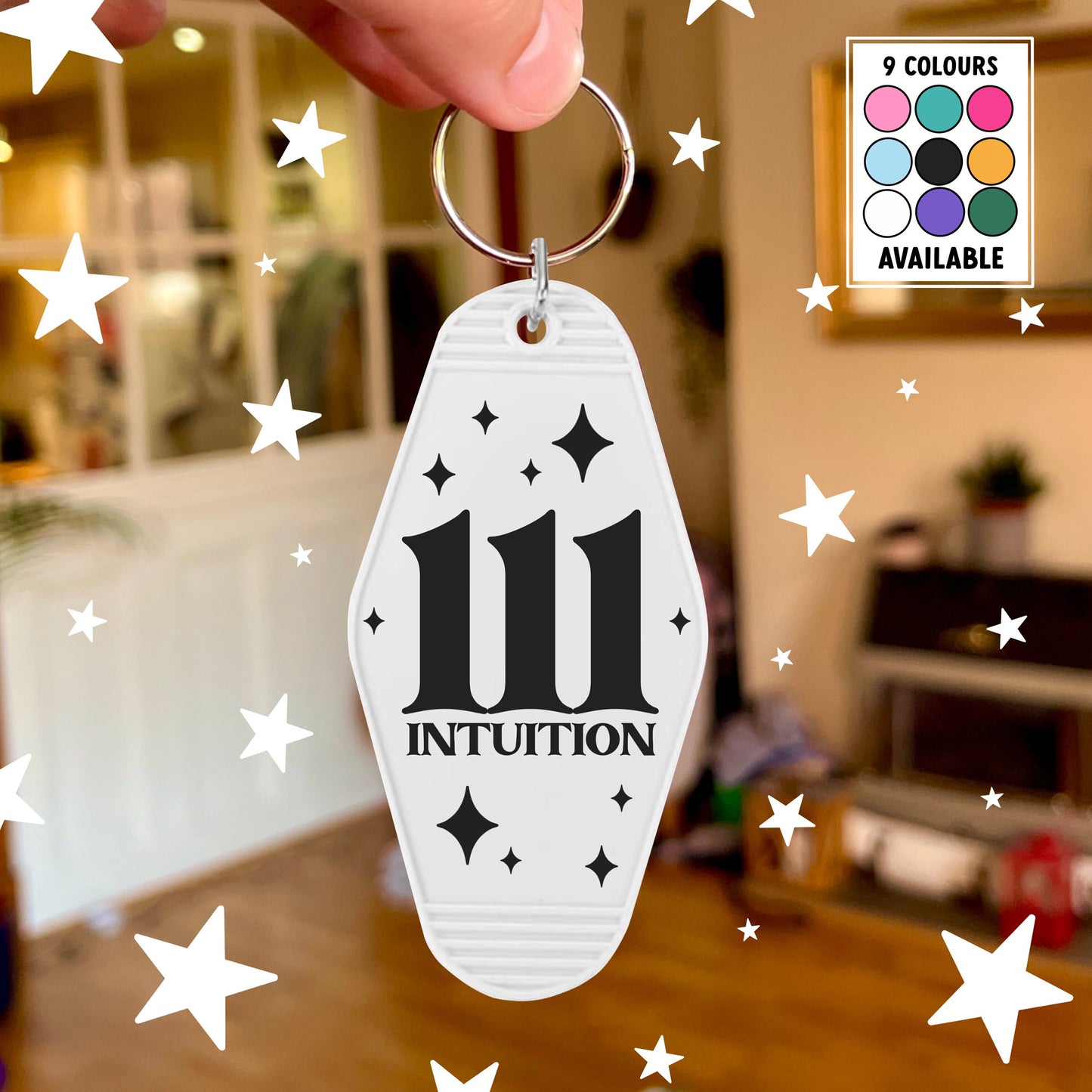 111 Angel Number Keychain