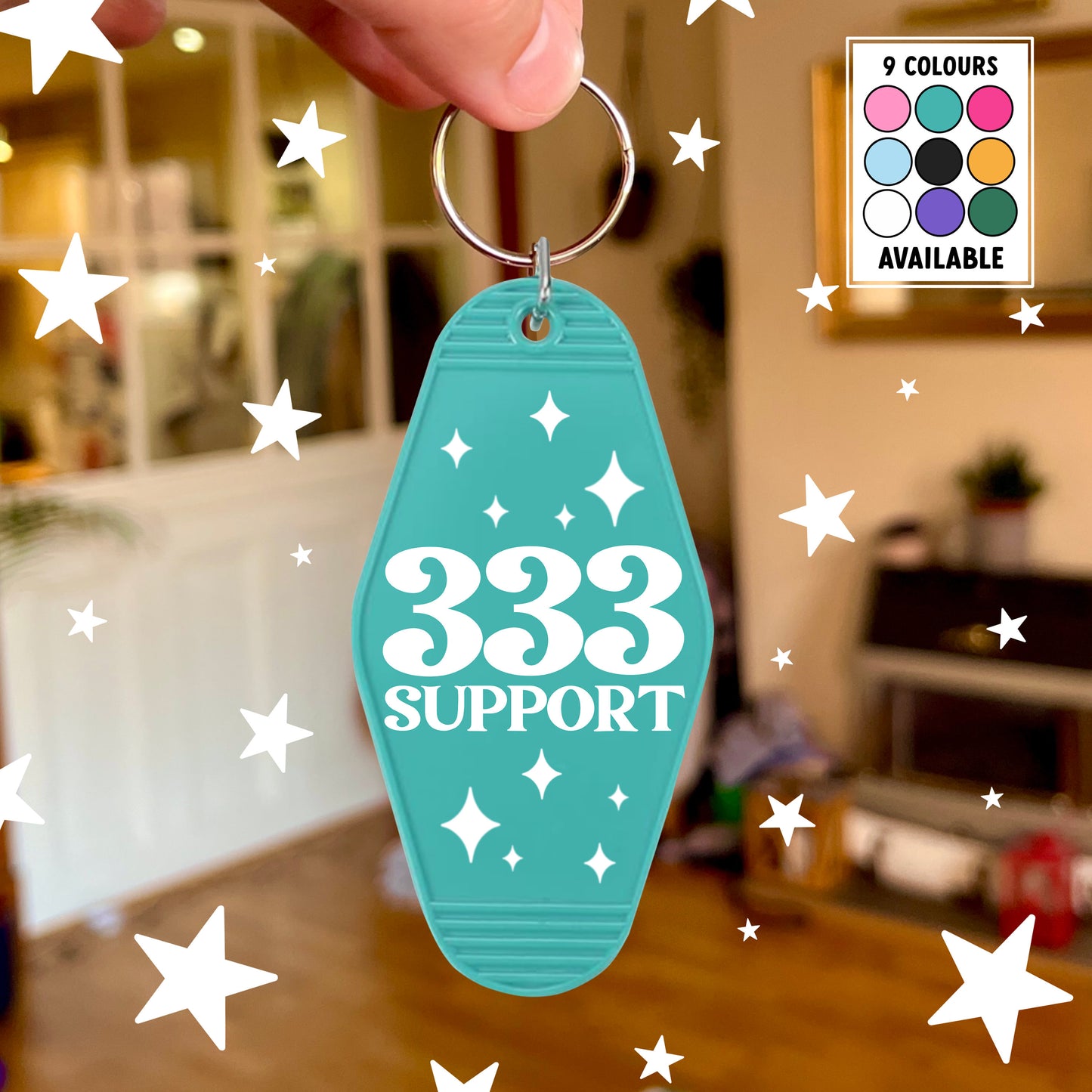 333 Angel Number Keychain