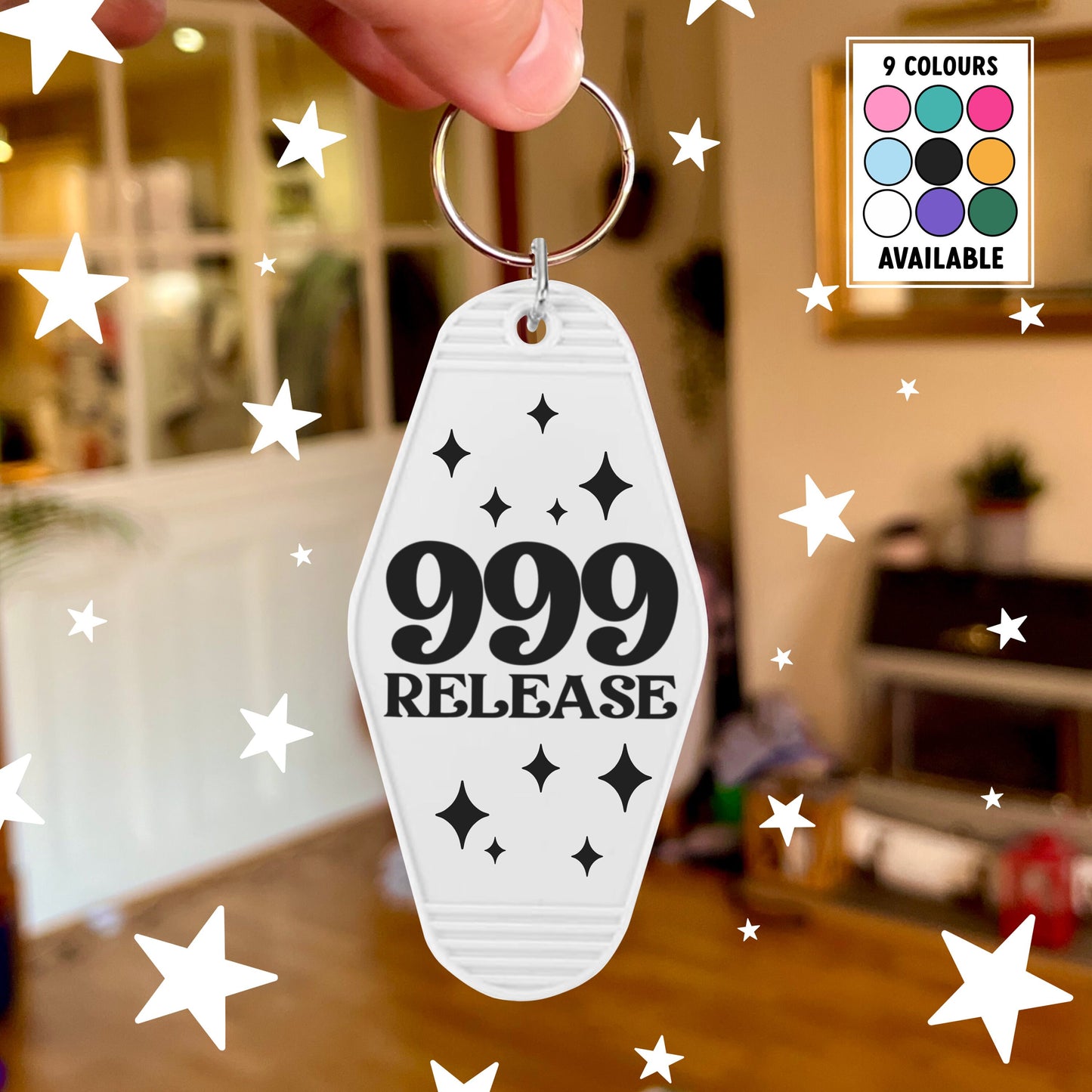 999 Angel Number Keychain