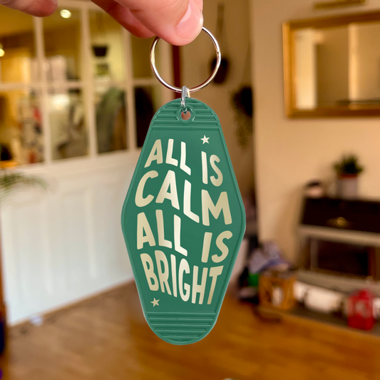 All is Calm Keychain | A Very Merry Birch Studios Christmas