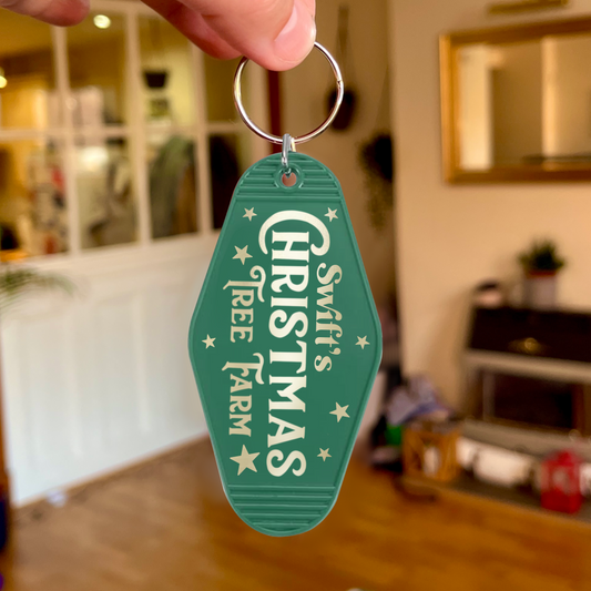 Swift's Christmas Tree Farm Keychain | A Very Merry Birch Studios Christmas