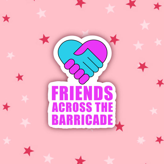 Friends Across the Barricade | Derry Girls Stickers