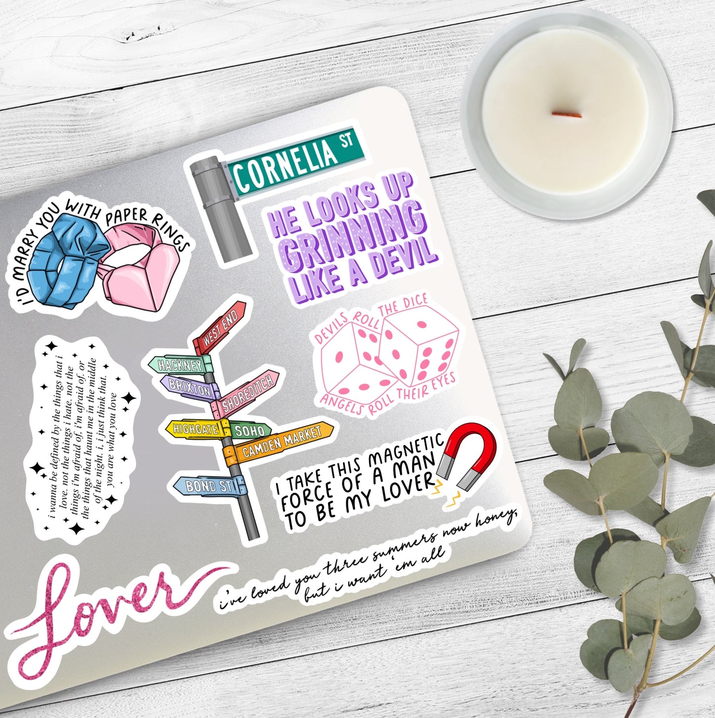 Taylor Swift Lover Bundle | 9 Stickers