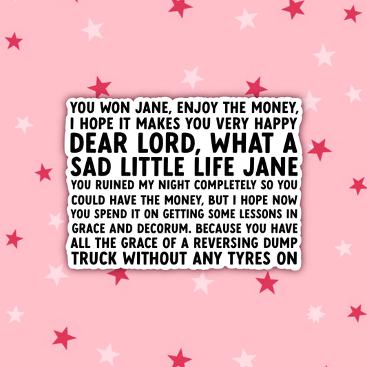 What a Sad Little Life Jane