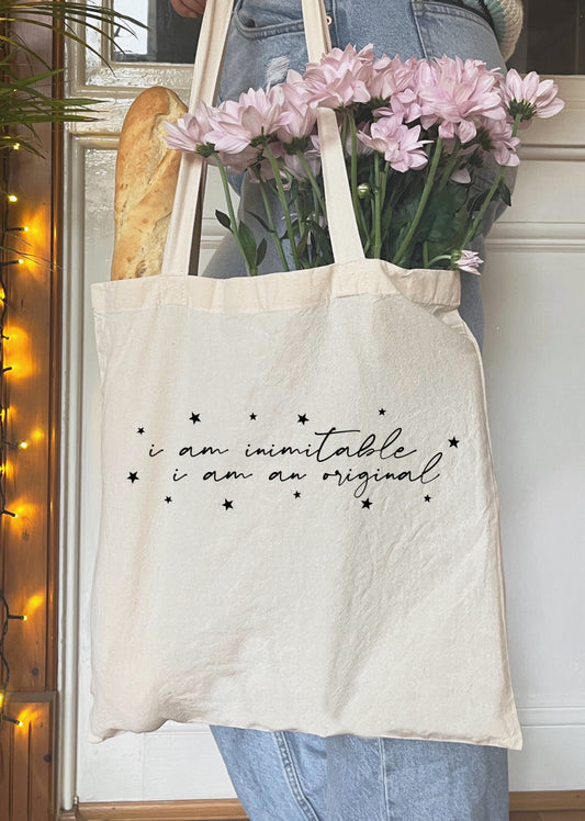 I am Inimitable, I am an Original | Hamilton Tote Bag