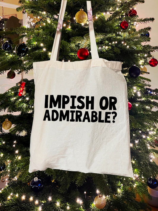 Impish or Admirable | The Office | Christmas Tote Bag