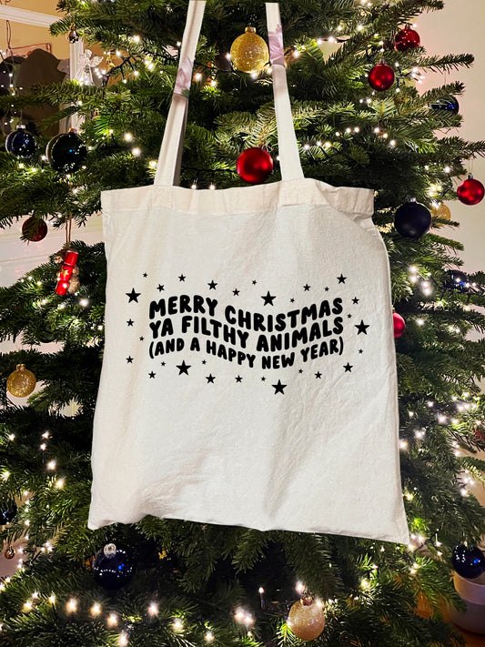 Merry Christmas Ya Filthy Animals | Home Alone | Christmas Tote Bag