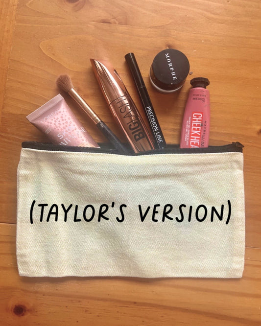 Taylor's Version | Taylor Swift | Pencil Case | Makeup Bag | Small Zipped Pouch