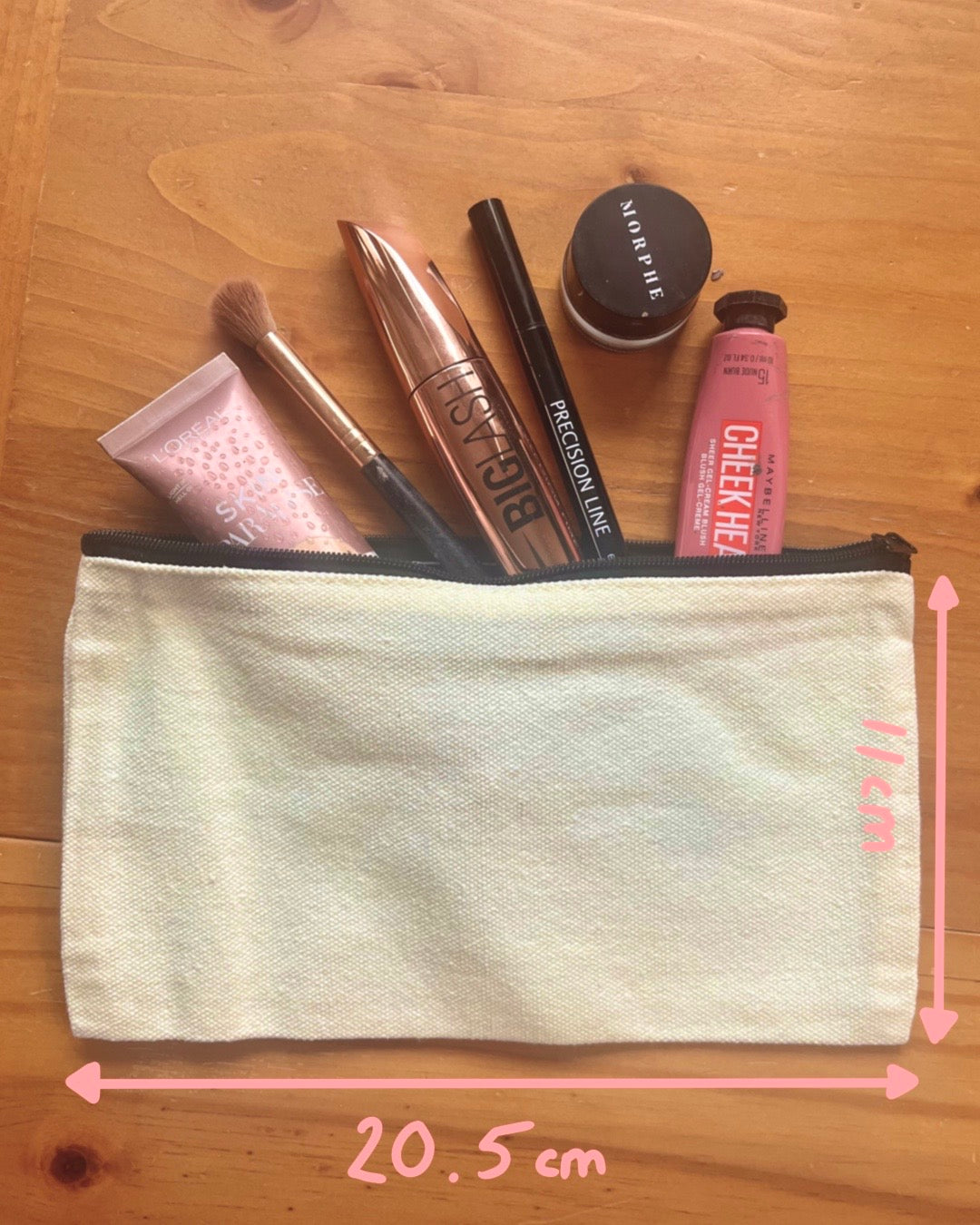 Essentials | Pencil Case | Makeup Bag | Small Zipped Pouch