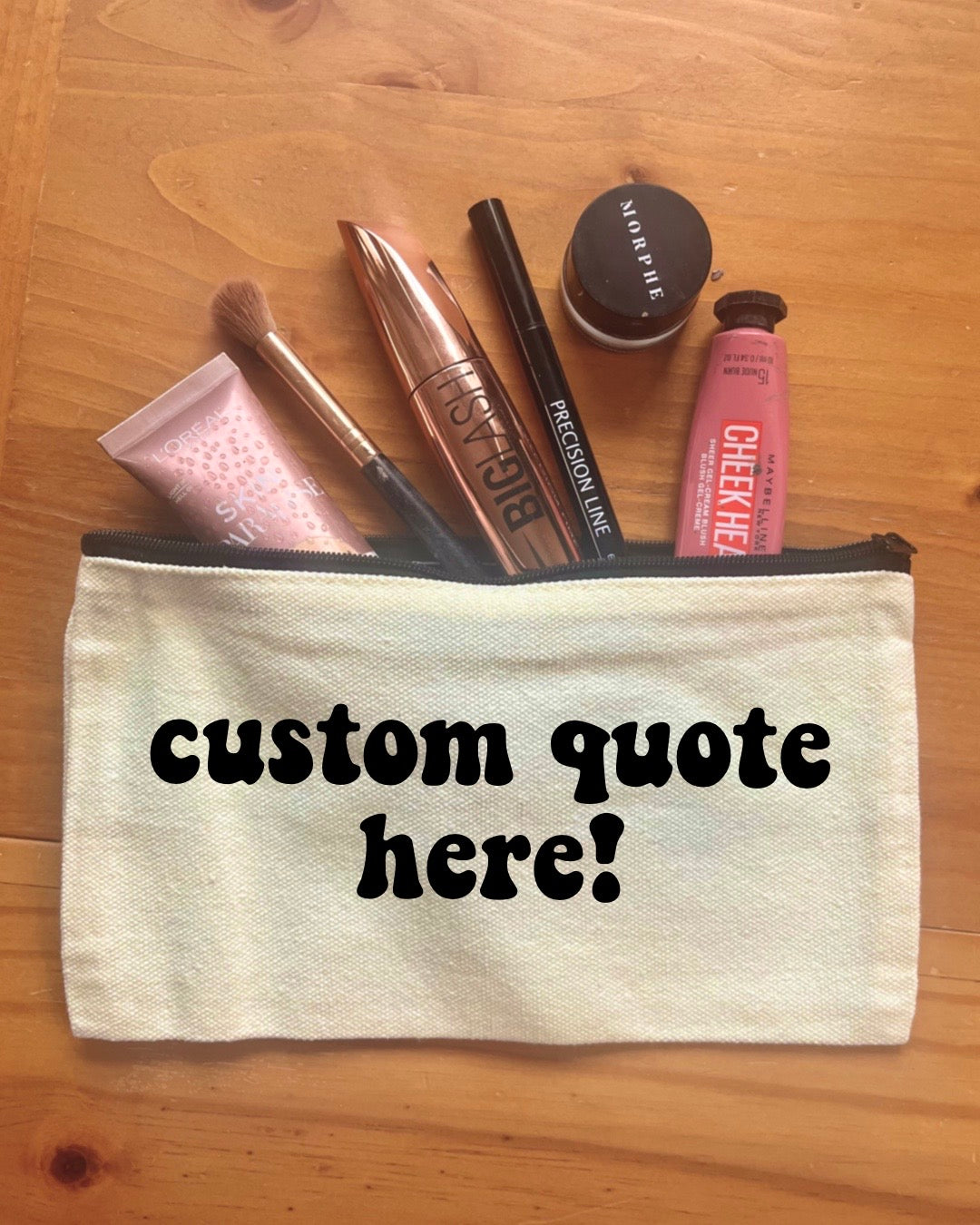 Custom Pouch | Pencil Case | Makeup Bag | Small Zipped Pouch