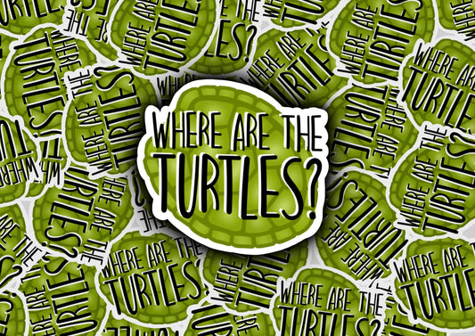 Where are the Turtles Sticker | The Office Sticker