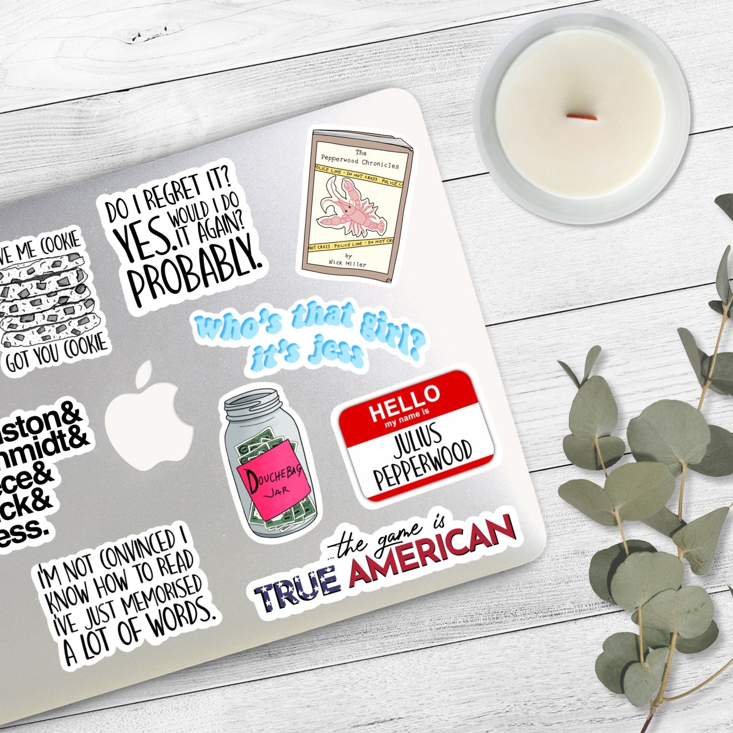 The Game Is True American Sticker | New Girl Stickers