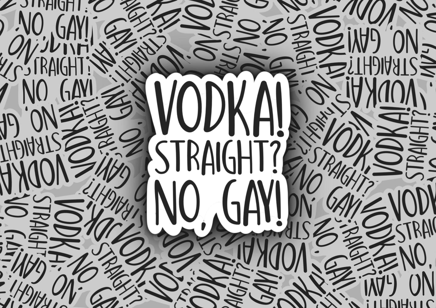 Vodka! Straight? No, Gay! Sticker | Harry Styles Sticker