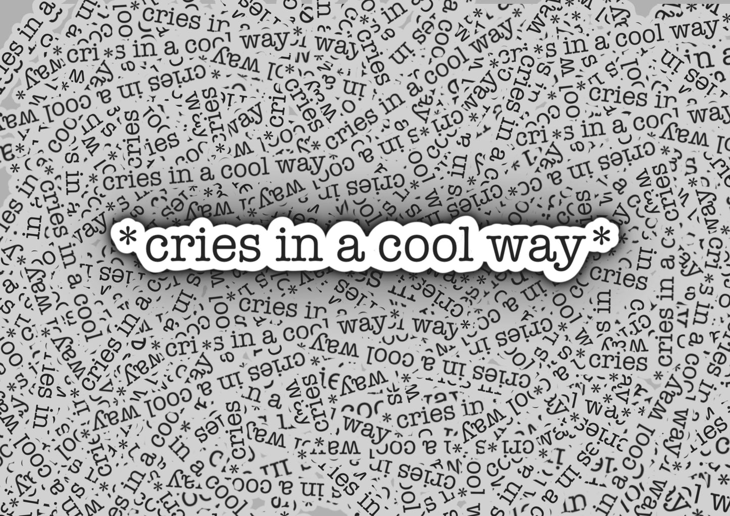 Cries in a Cool Way Sticker | Harry Styles Sticker