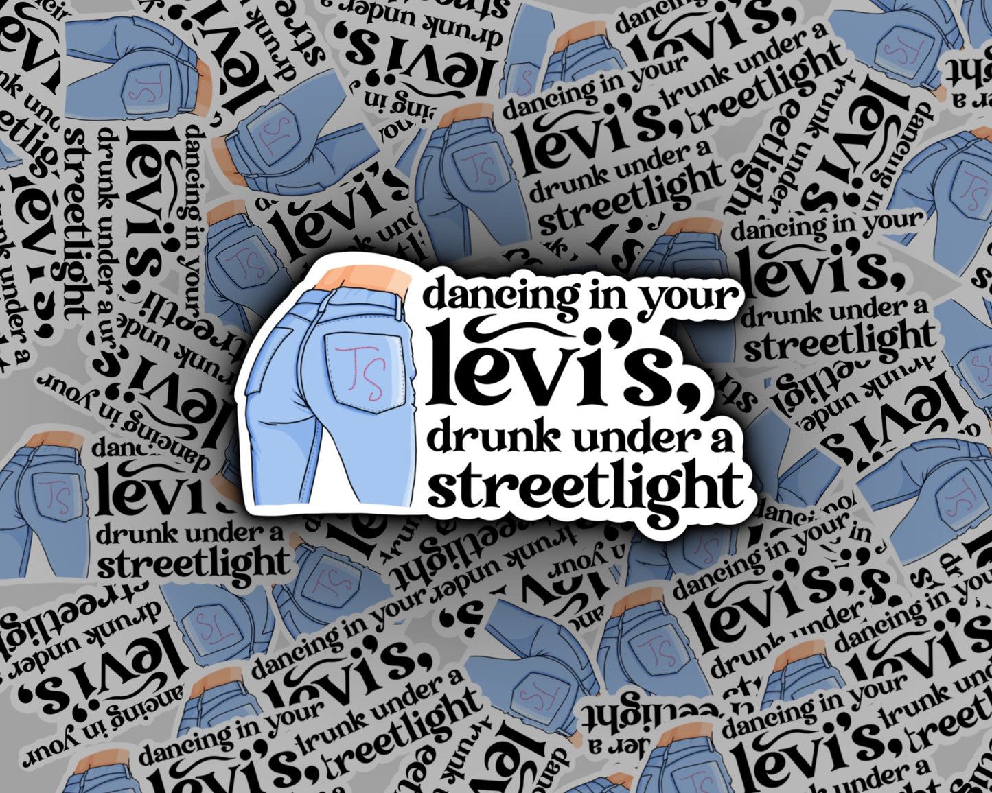 Dancing in Your Levi's, Drunk Under a Streetlight | Taylor Swift Folklore Stickers