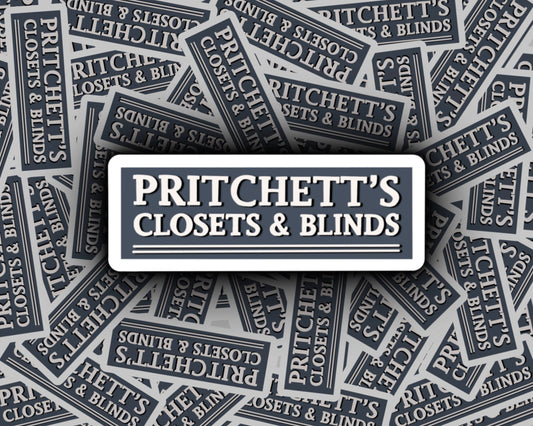 Pritchett's Closets and Blinds Sticker | Jay Pritchett | Modern Family Sticker