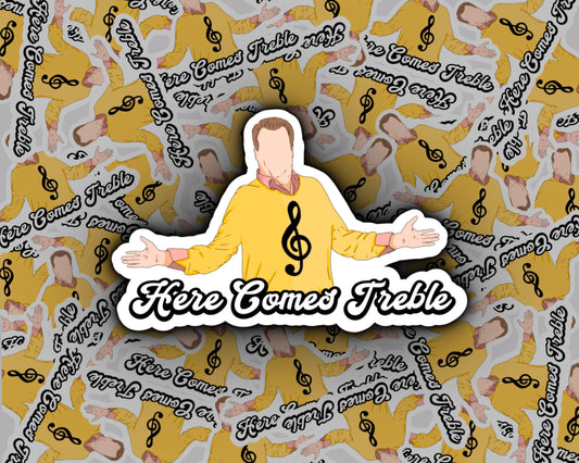 Here Comes Treble Sticker | Cameron Tucker | Modern Family Sticker