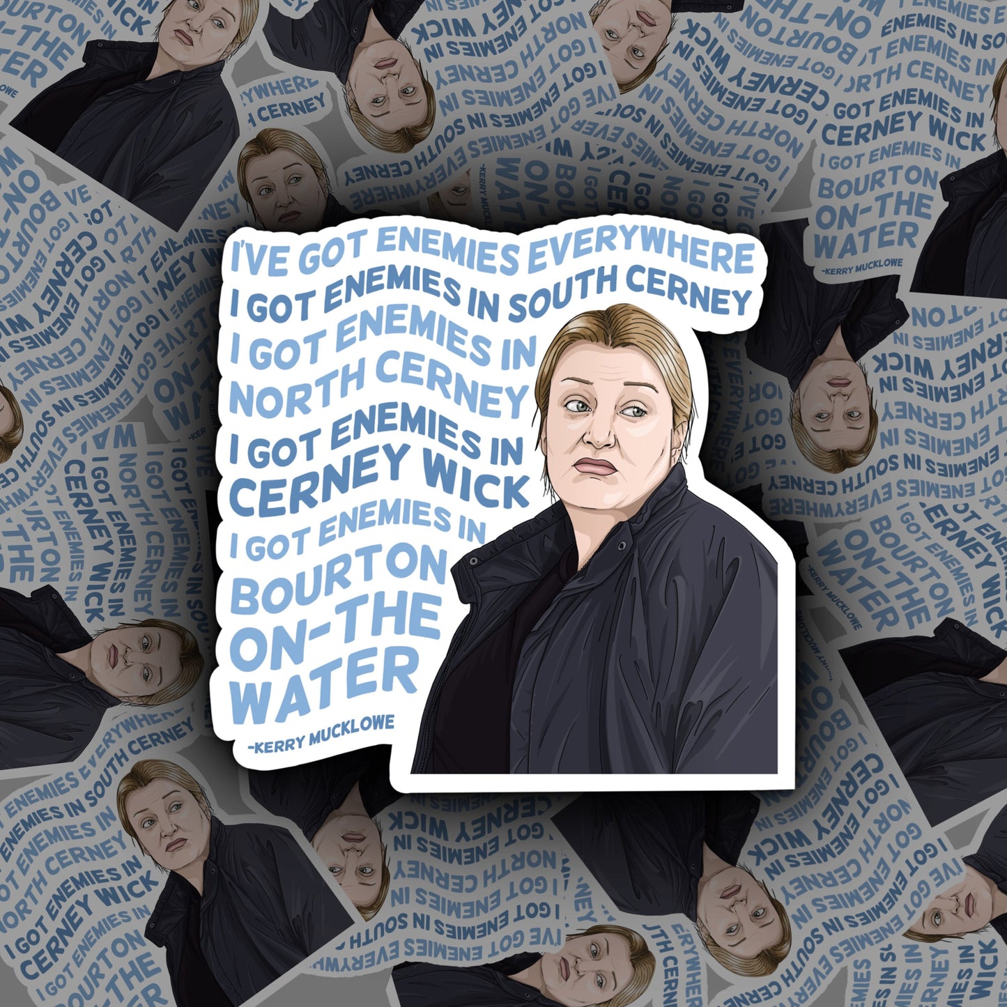 I Got Enemies Everywhere Sticker | This Country Sticker | Kerry Mucklowe