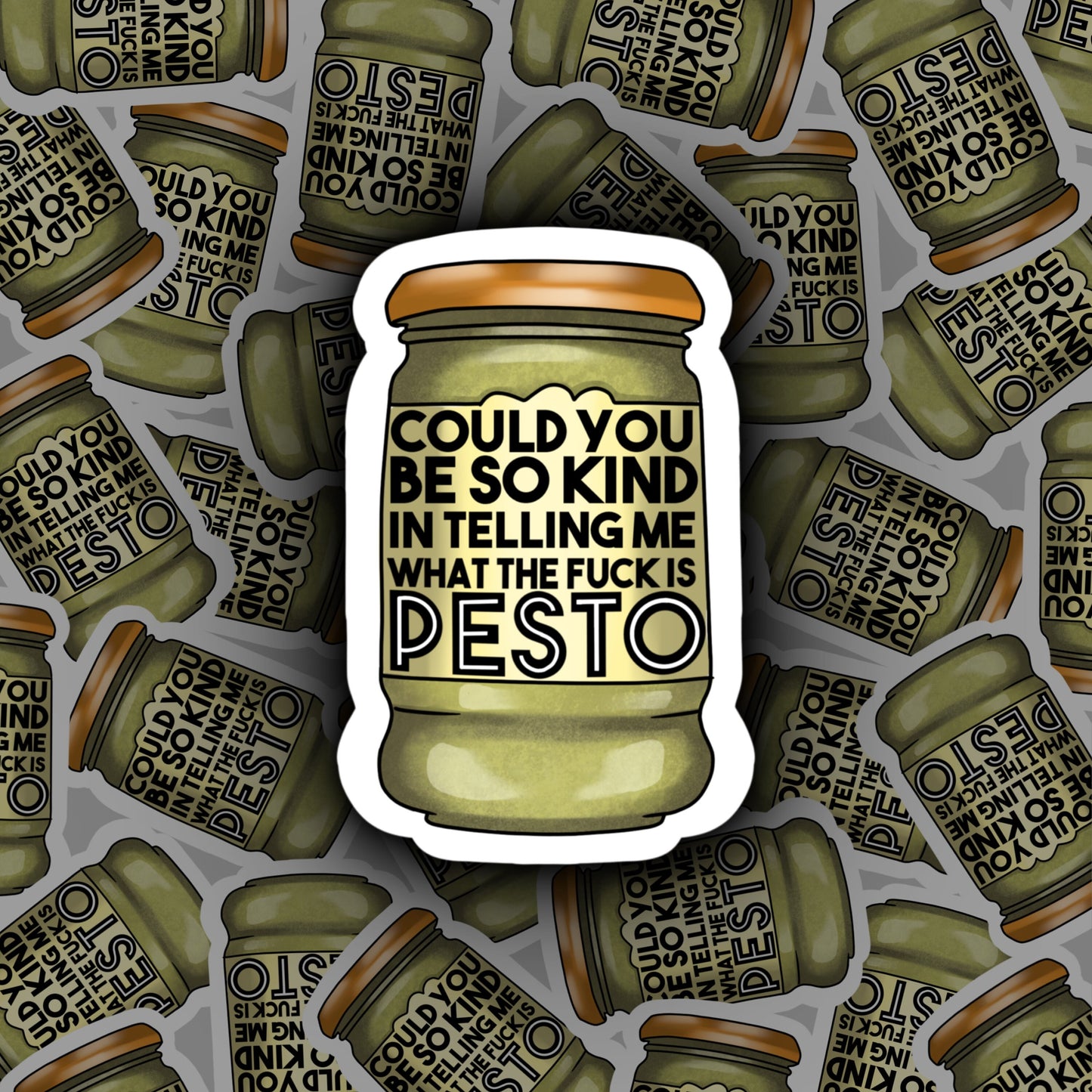 Could You Be So Kind in Telling Me, What the F*** is Pesto? | This Country Sticker | Kurtan Mucklowe