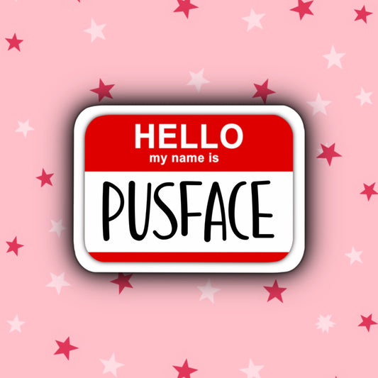 Pusface Sticker | Adam Goodman | Friday Night Dinner Stickers