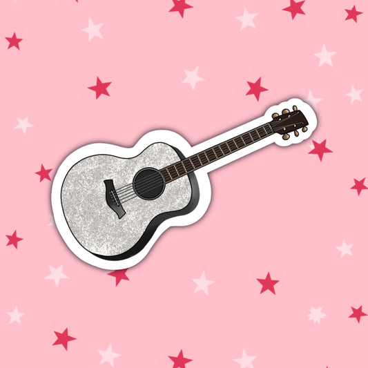 Taylor's Sparkly Guitar | Taylor Swift Sticker | Fearless Era