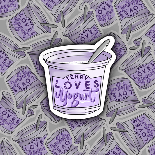 Terry Loves Yogurt | Lt Terry Jeffords | Brooklyn 99 Stickers