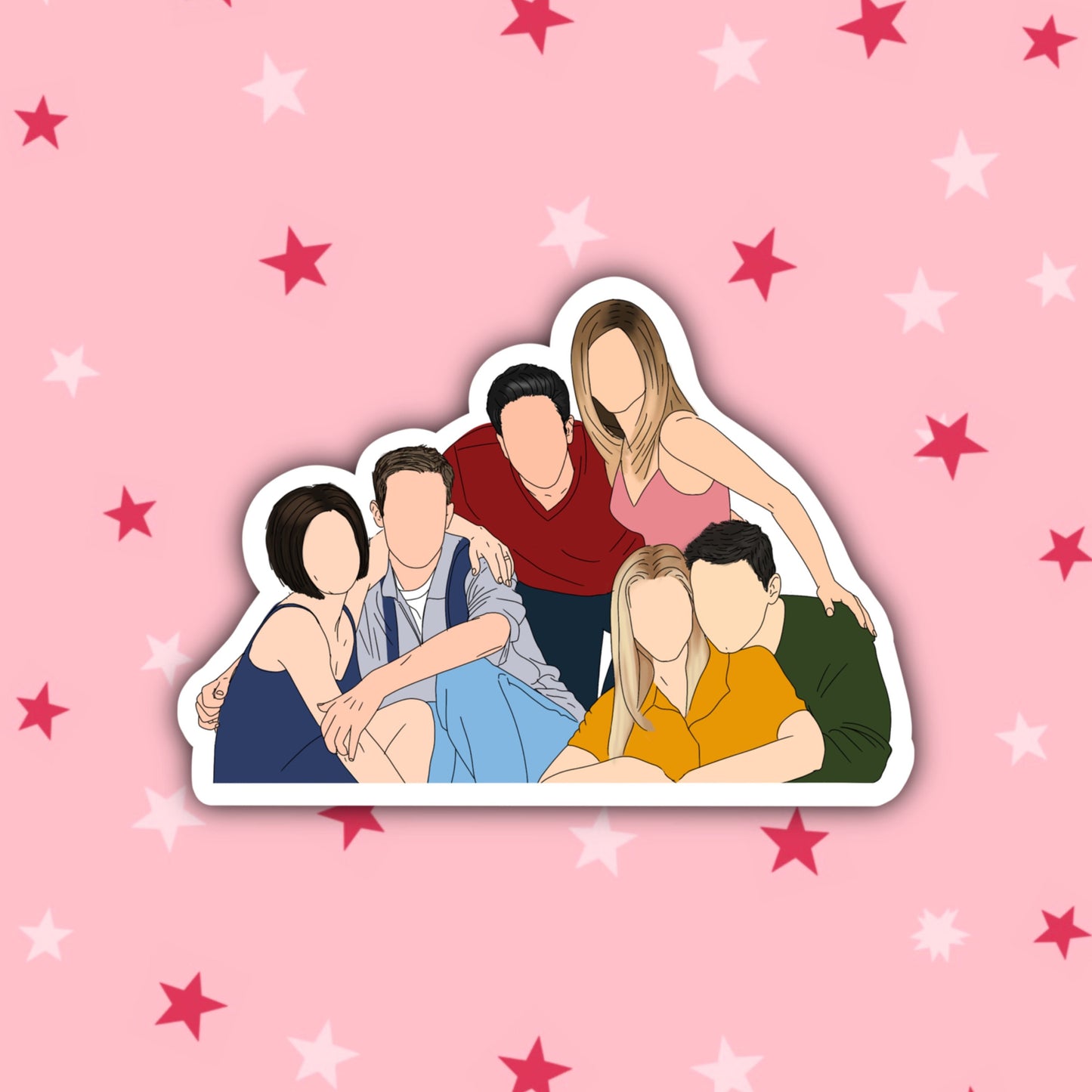 Friends Illustration | The One With the Friends Stickers | Friends Stickers