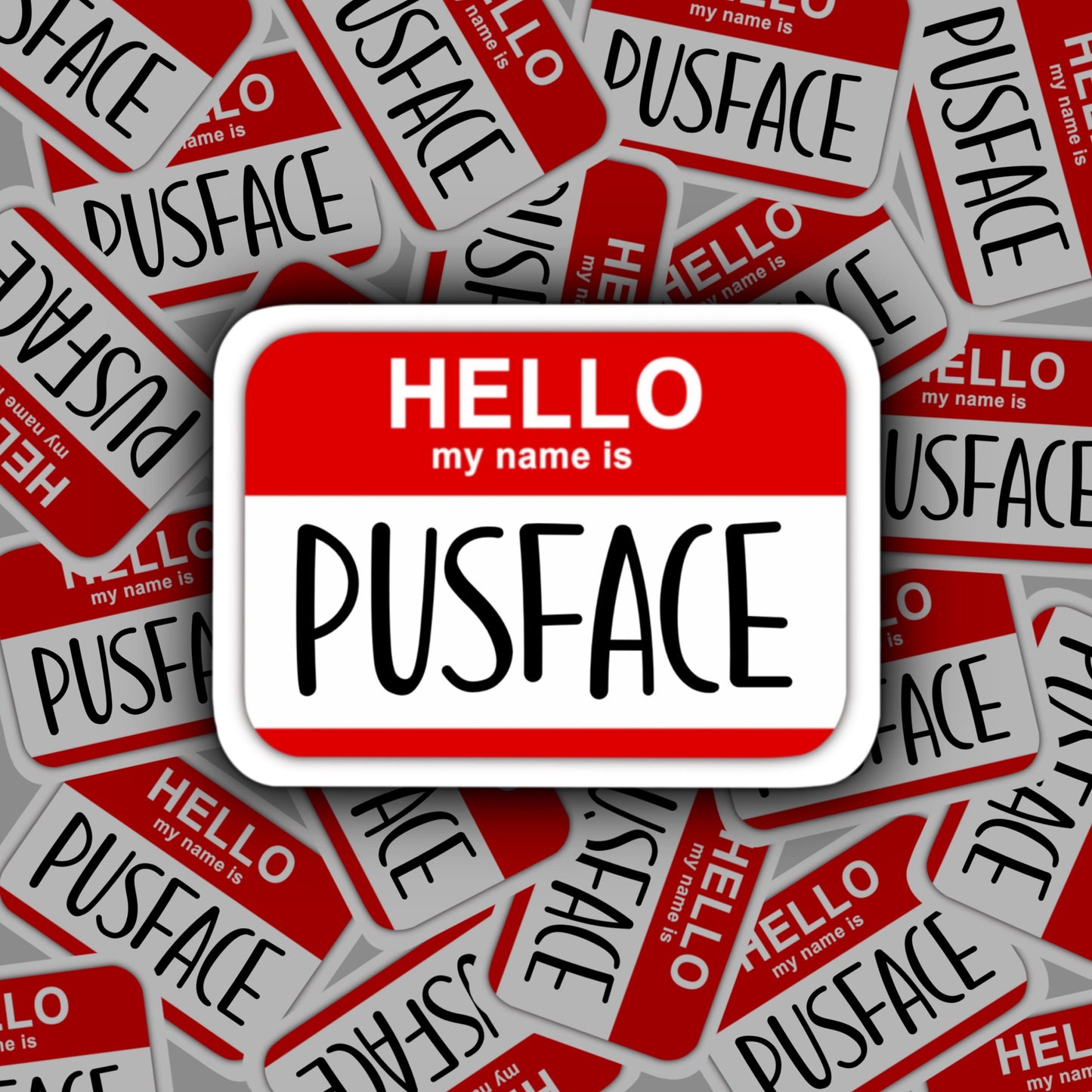 Pusface Sticker | Adam Goodman | Friday Night Dinner Stickers
