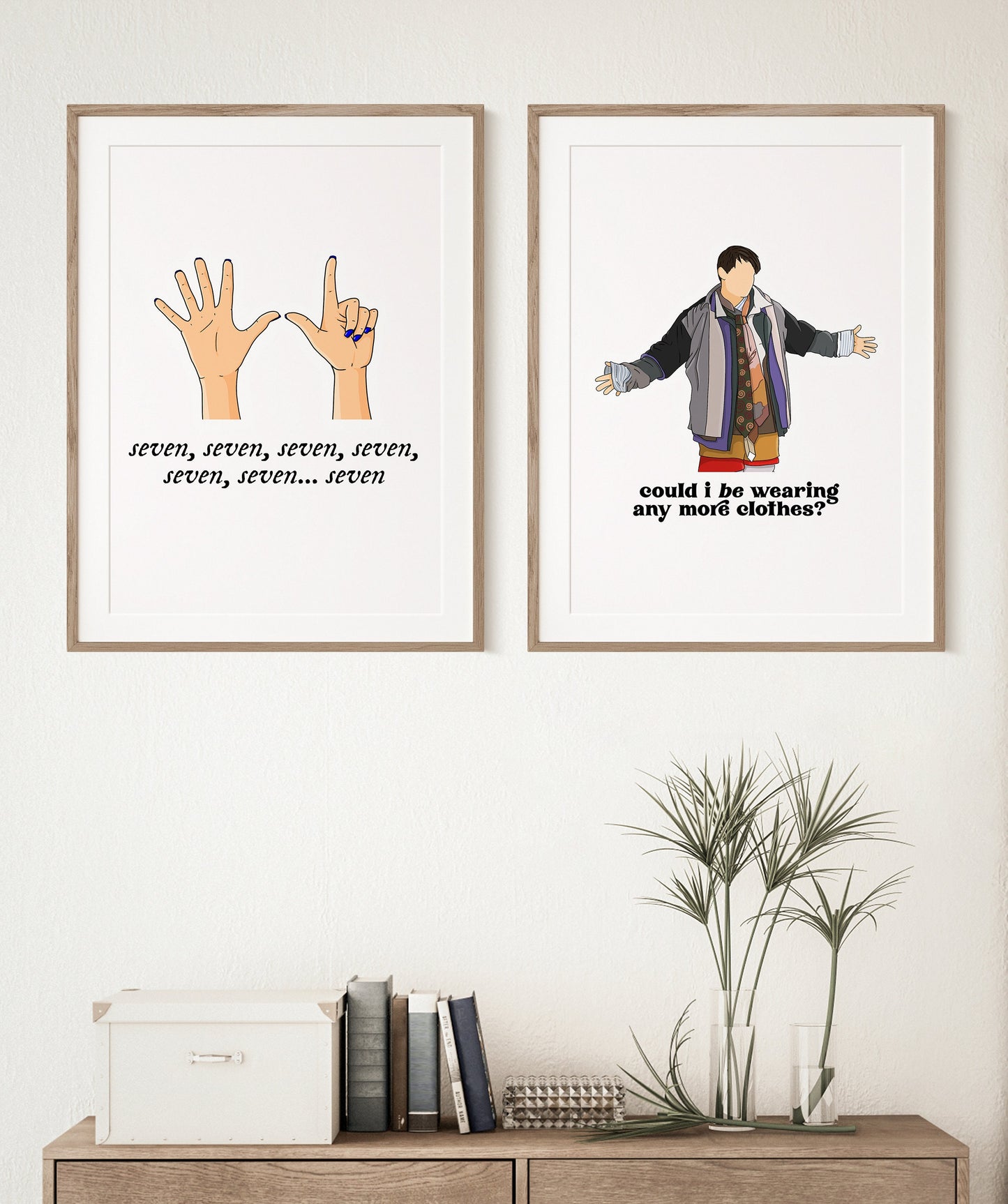 Could I Be Wearing Any More Clothes Print | Joey Tribbiani | Friends Print