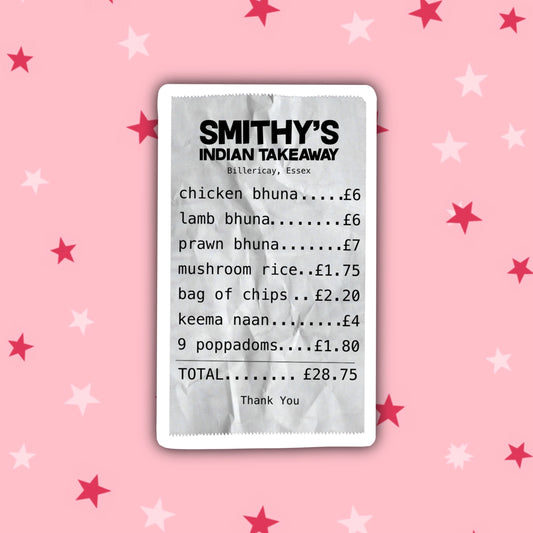 Smithy's Indian Takeaway | Bhuna | Gavin and Stacey Stickers